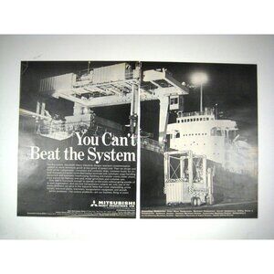 Vintage Mitsubishi Heavy Industries You Cant Beat The System Advertisement Print